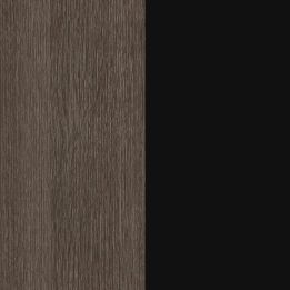 Cómoda 4 Cajones, Color Ceniza y Negro, Medidas: 89 cm (Largo) x 89,6 cm (Alto) x 39,6 cm de (Fondo) Meyvaser