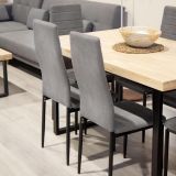 Pack de 6 Sillas Tapizadas para Comedor/Salón, 40x42x96 cm