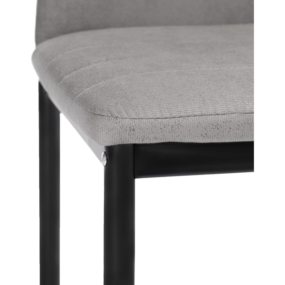 Pack de 6 Sillas Tapizadas para Comedor/Salón, 40x42x96 cm