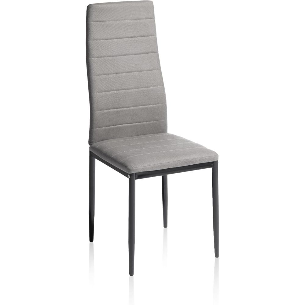 Pack de 6 Sillas Tapizadas para Comedor/Salón, 40x42x96 cm