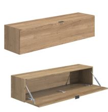 Meyvaser Mueble de salón y TV Conjunto muebles de salón apilable 245 Cm Ancho Color madera y blanco Meyvaser Mueble de salón y TV Conjunto muebles de salón apilable 245 Cm Ancho Color madera y blanco